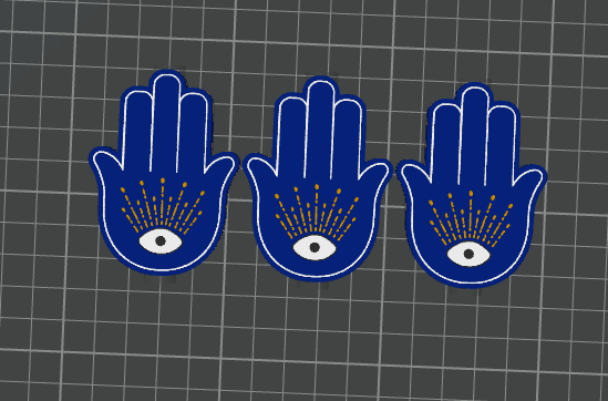 EVIL EYE STRAW TOPPERS