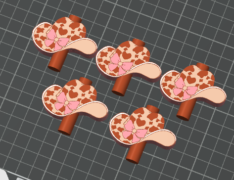 COW GIRL HAT STRAW TOPPERS