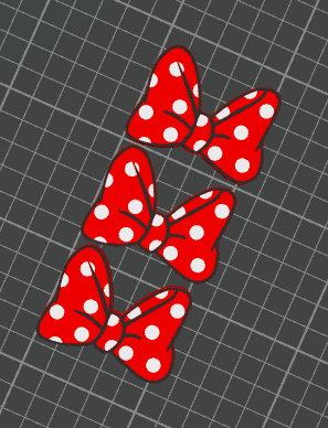 MINNIE BOW STRAW TOPPERS